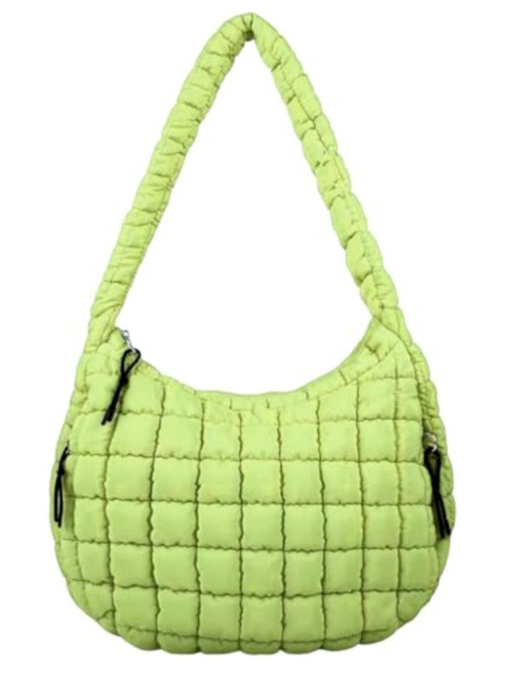 Quilted Puffer Tote Bag for Women, Lightweight Padded Hobo Shoulder Bag, Cotton
